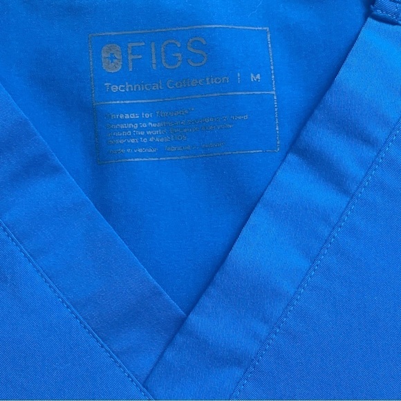 Figs Leon scrub top blue size M - Picture 6 of 6